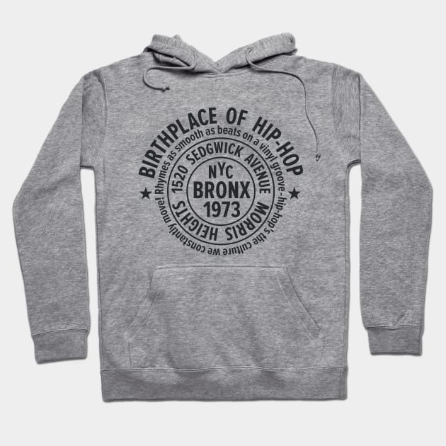 Bronx Hip-Hop - Celebrating 50 Years of Rhymes and Rhythms Hoodie by Boogosh